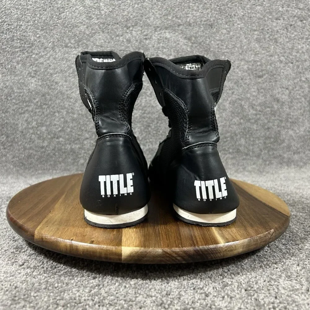 Title Boxing Speed-Flex Encore High-Top Men’s Size 8 Black Boxing Shoes Used